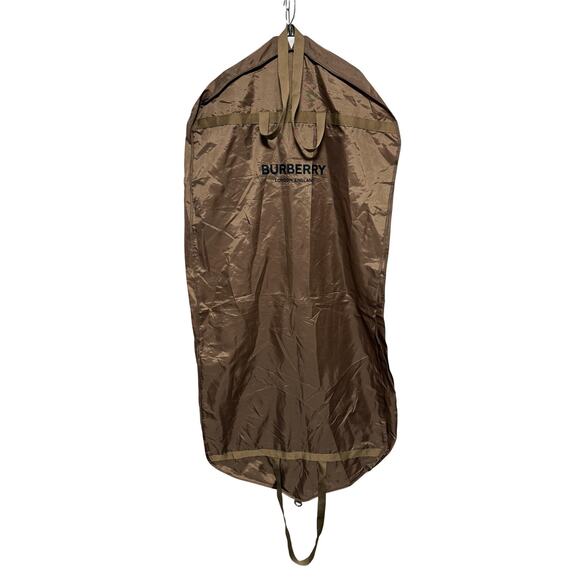 Burberry Garment Bag Suit Cover Tan Recycled Polyester Logo Zip Handles Travel main image 5